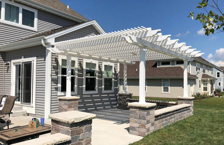 Attached Pergola Construction
